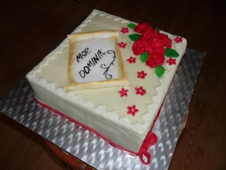 torta na promócie diplom