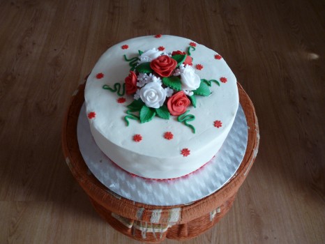 Torta s ružami