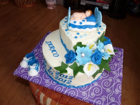 Torta na krst s kolískou