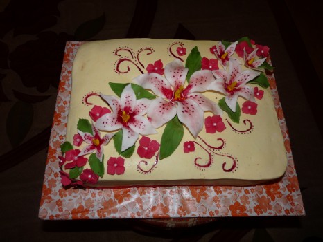 Torta s ľaliami