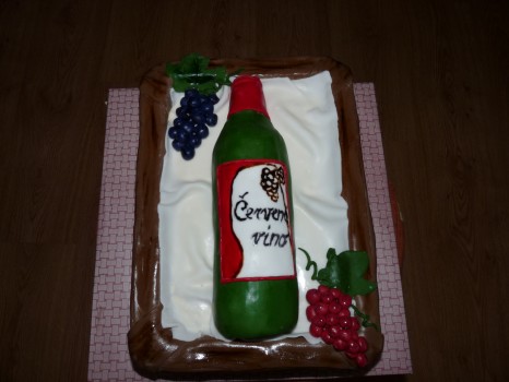 torta pre milovníka vína