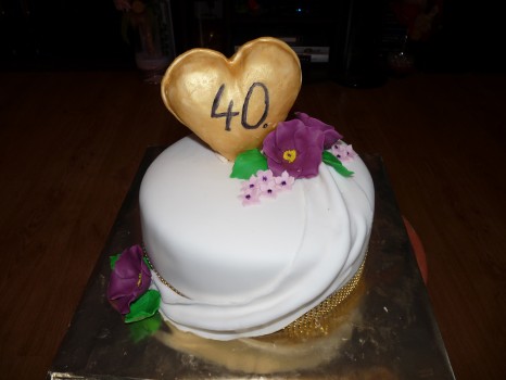 Torta k 40. výročiu svadby