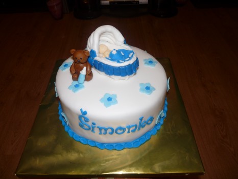 Torta na krst s mackom