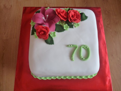 Torta na 70-ku zelené