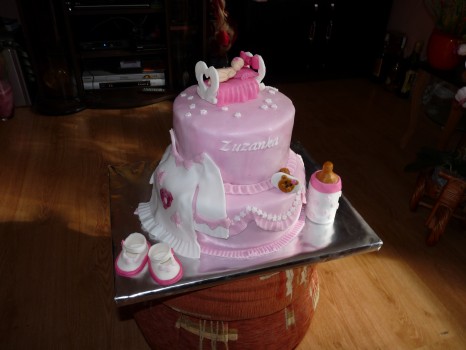 Torta na krst pre dievčatko