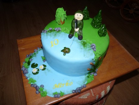 Torta s rybárom