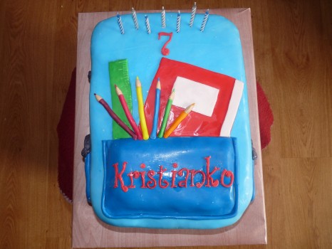 Torta školská taška