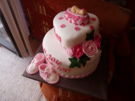 torta na krst pre dievčatko