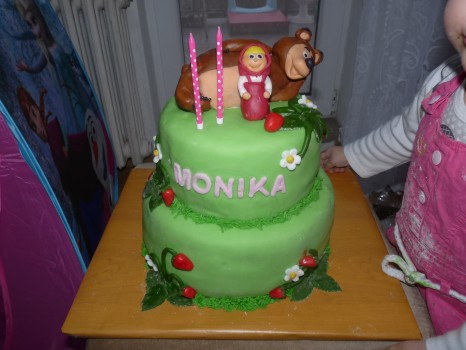Torta Máša a medveď
