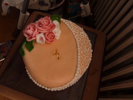 Torta na svadbu okrúhla