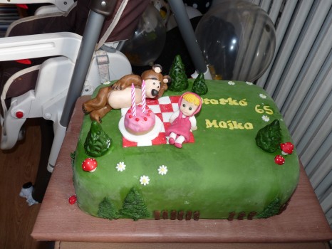 Torta Máša a medveď