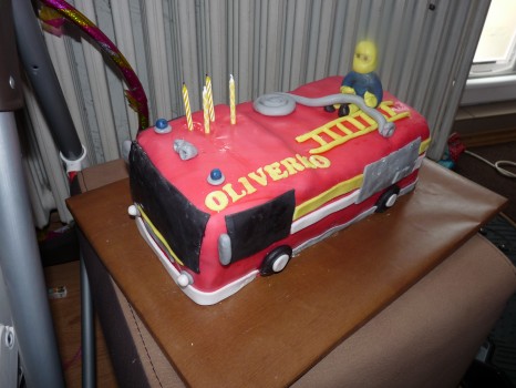 Torta požiarnicke auto