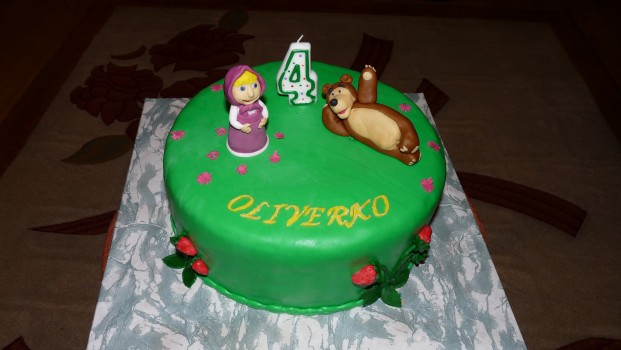 torta Máša a medveď